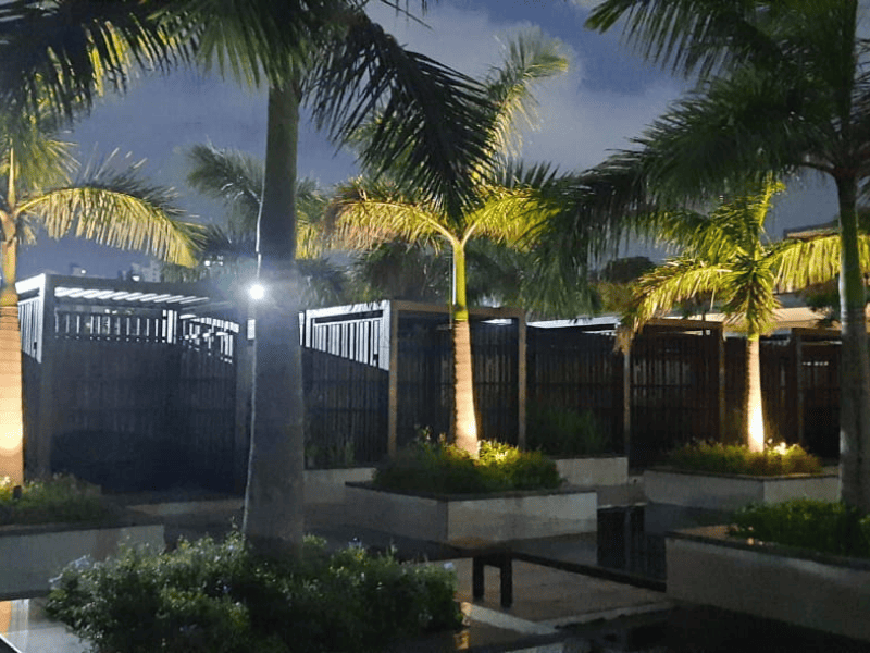 Tropical Cabana Nightscape
